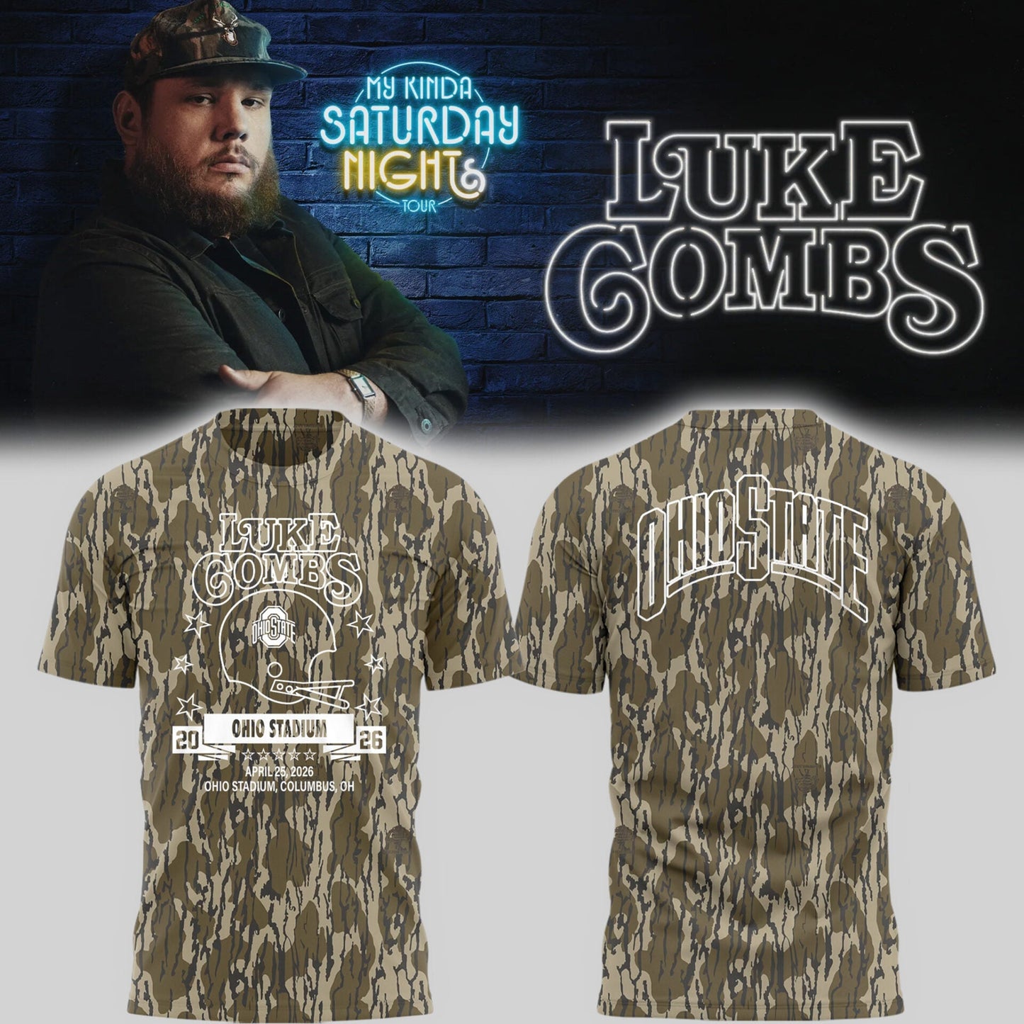 L.K My Kinda Saturday Night Tour live in Ohio Stadium 4/25/26 TShirt-PU26041613