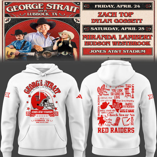 Limited Edition G. Strait x Texas Tech At Jones AT&T Stadium Hoodie