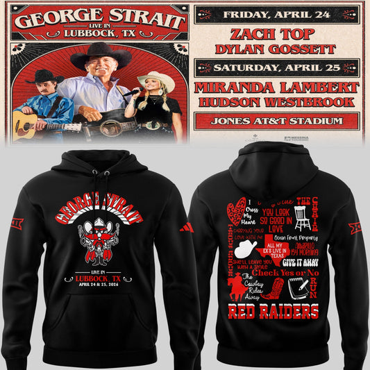 Limited Edition G. Strait x Texas Tech At Jones AT&T Stadium Hoodie