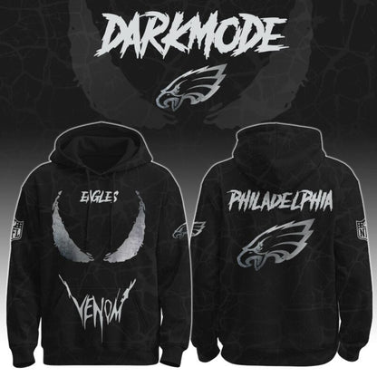Philadelphia Eagles Eagles x Venom Darkness Hoodie