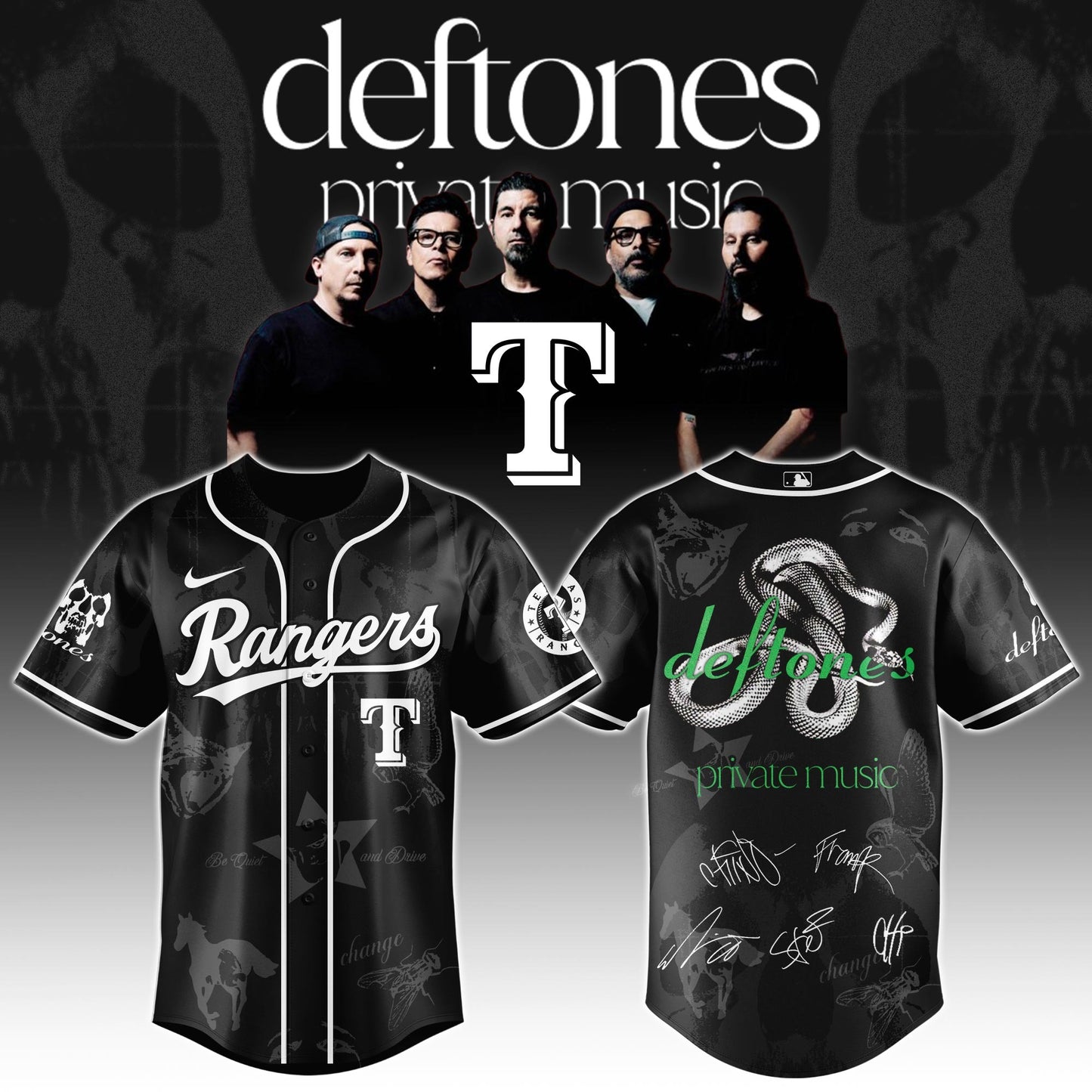 .TEX × Deftones North American Tour 2025 Jersey Limited Edition