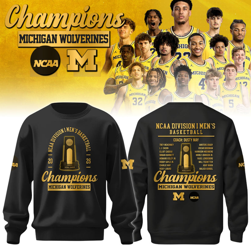 MICH Champions NCAA DI Basketball 2026 Sweatshirt Limited Edition