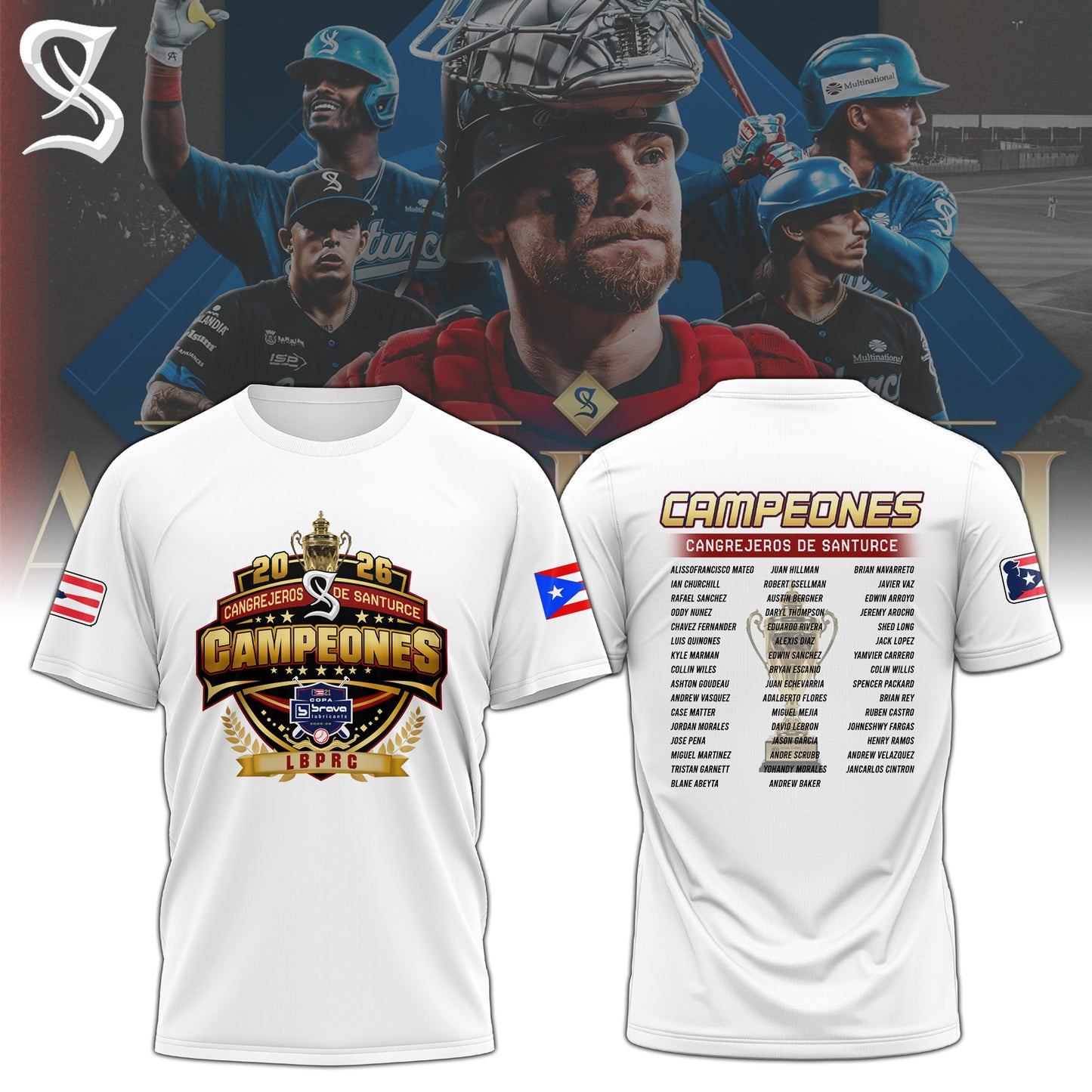 Cangrejeros Special “Campeón de la LBPRC” 2026 Limited Edition T-shirt
