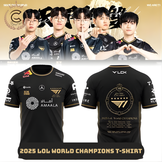 T1 2025 World Champions Tshirt