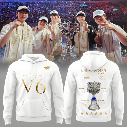 T1 World Champions V6 2025 Limited Edition Combo Hoodie