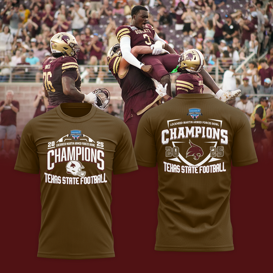 Texas State 2026 LOCKHEED MARTIN ARMED FORCES BOWL T-Shirt
