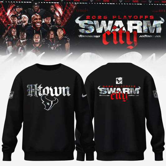 Houston Texans 2025 Playoffs S.W.A.R.M. City Special Edition Sweatshirt