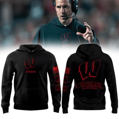 2025 Wisconsin Badgers "Coach Luke Fickell" Limited Edition Hoodie v2