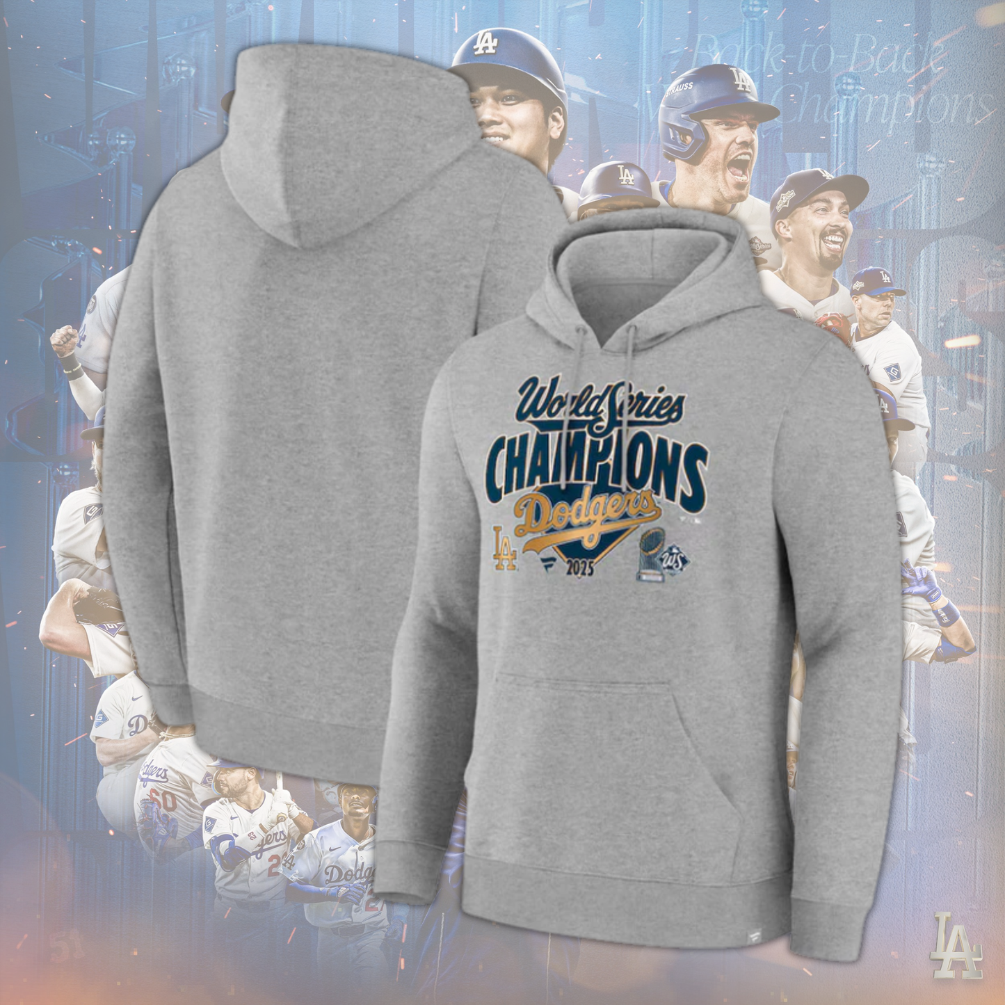 .Los Angeles Dodgers 2025 World Series Locker Hoodie