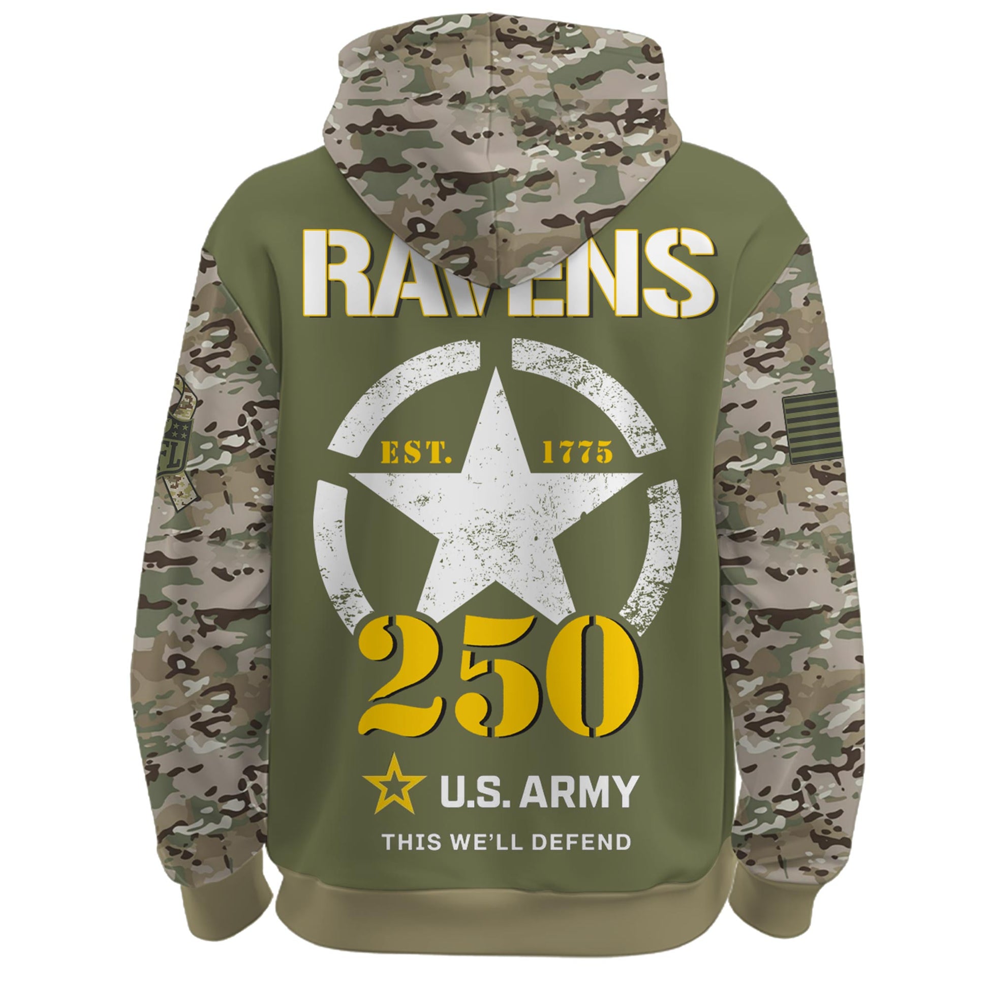 .BAL-Army 250th Birthday Limited Editions Hoodie