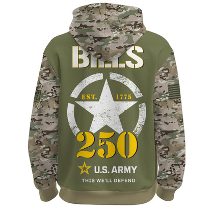 .BUF-Army 250th Birthday Limited Editions Hoodie
