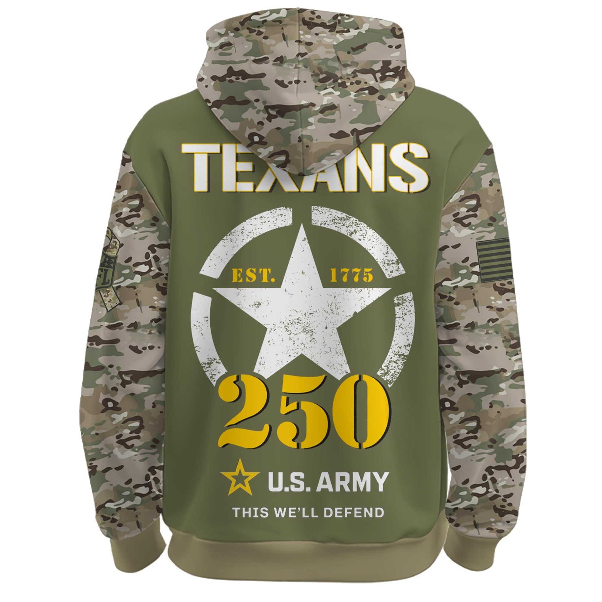 .HOU-Army 250th Birthday Limited Editions Hoodie