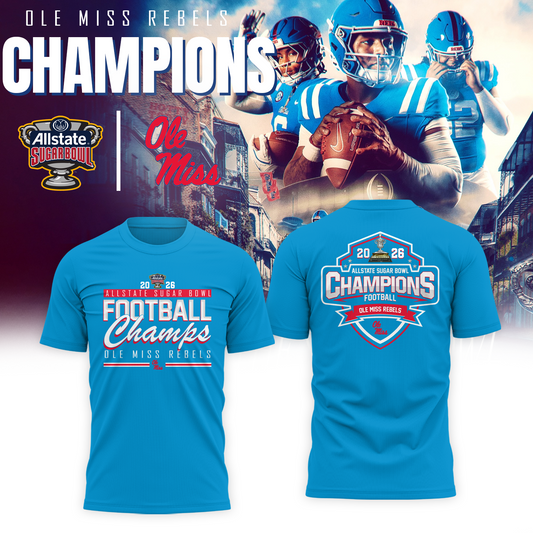 Ole Miss 2026 ALLSTATE SUGAR BOWL Champion T-Shirt