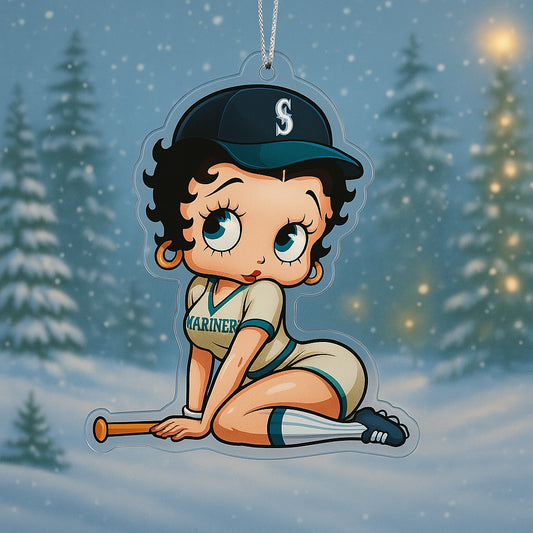 (4x4 inch) Seattle Mariners Acrylic Ornament v1