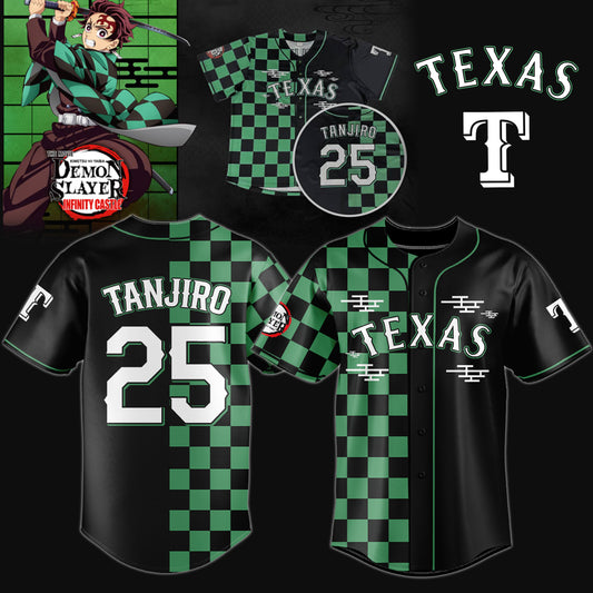 _.Texas Rangers _  Limited Edition Demon Slayer Jersey 2025