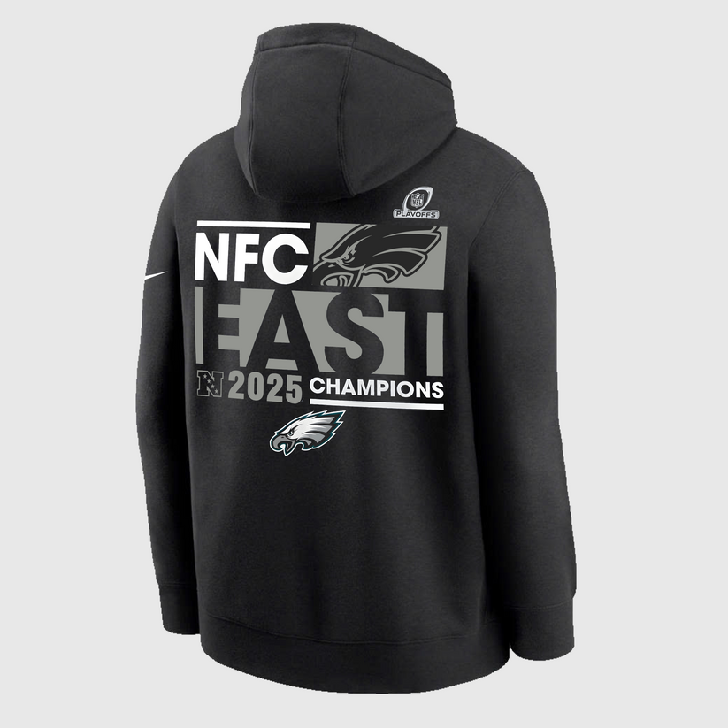 Philadelphia Eagles 2025 NFC East Division Champions Hoodie