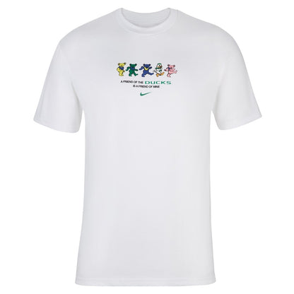 Oregon Ducks Grateful Ducks Dancing Bears T-Shirt - White