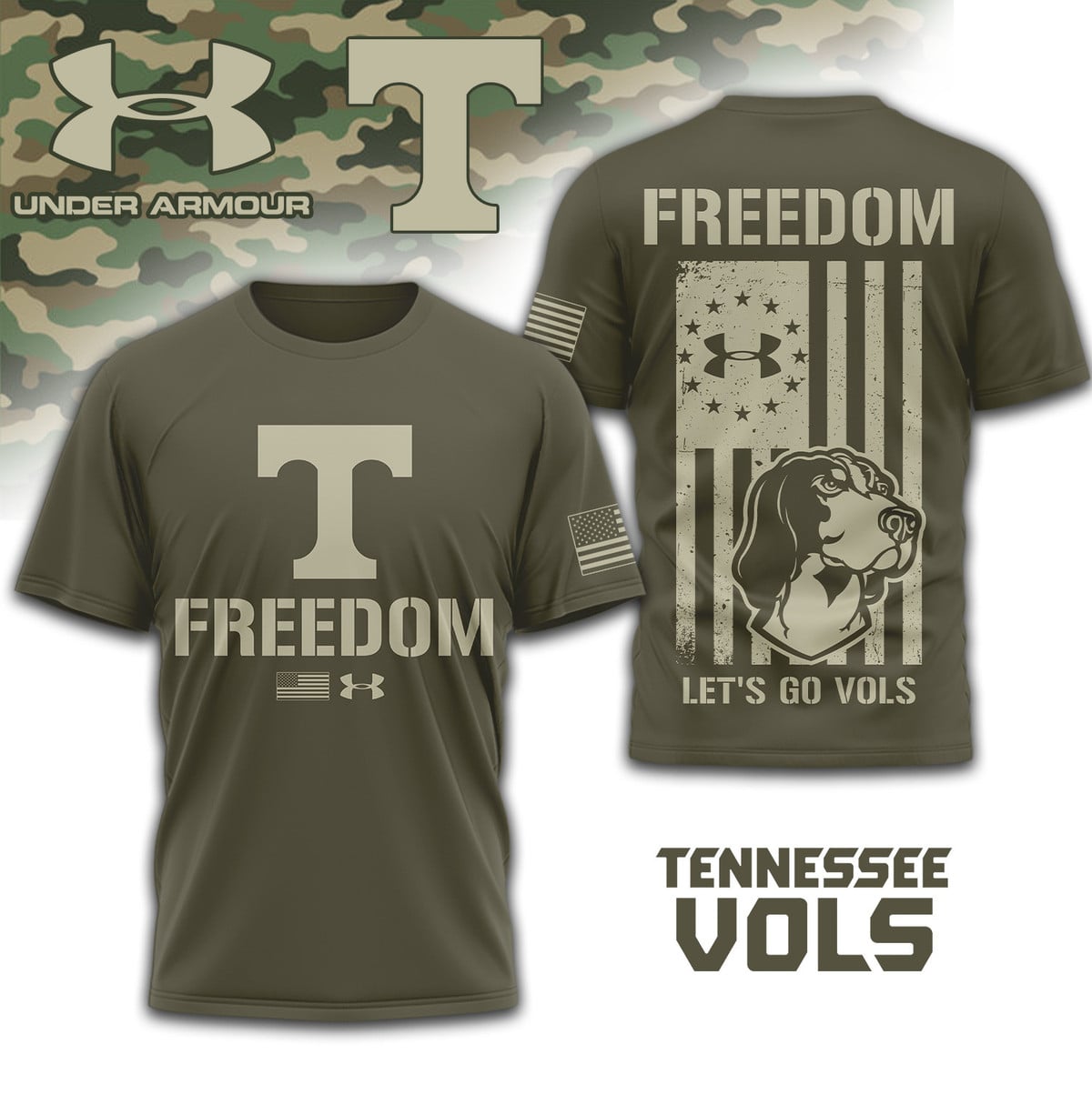 Tennessee Volunteers - Freedom Under Armour 3D Shirt