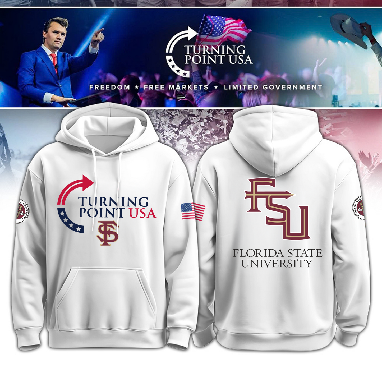 FSU - Florida State University x Freedom Hoodie