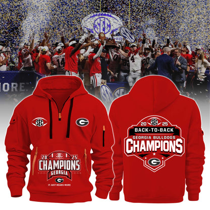 Georgia Football x Sec Champions 2025 New Hoodie Limited Edition v2