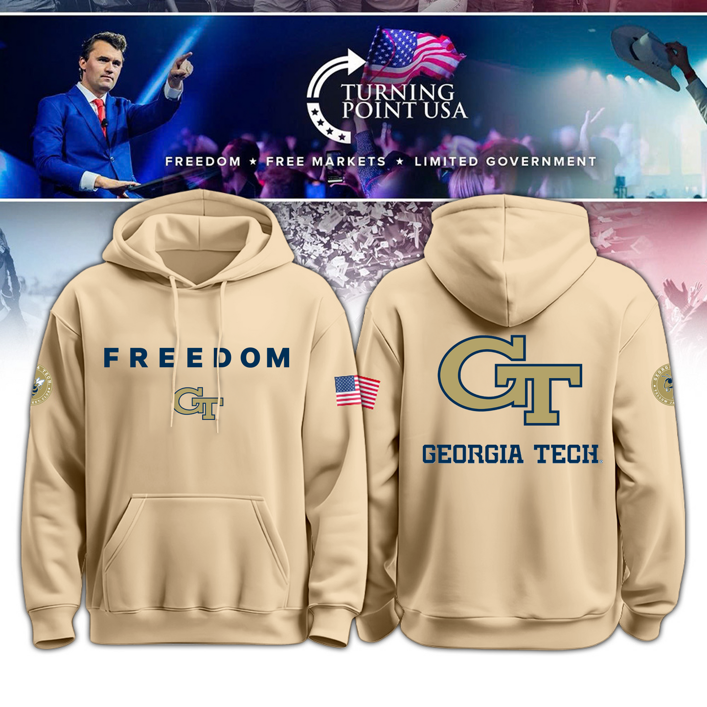 Georgia Tech Freedom Hoodie