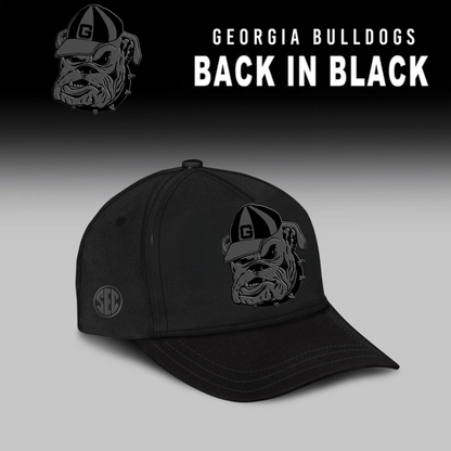 "Classic Bulldogs Head" - Georgia Bulldogs 2026 Back In Black Half Zip Hoodie