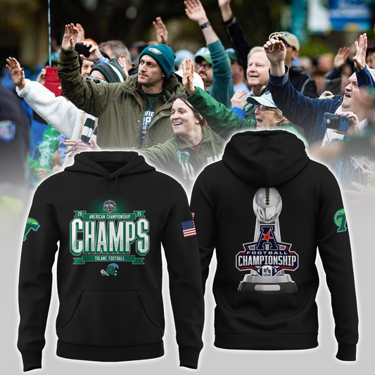 2025 American Football Championship - Tulane Green Wave Hoodie v4