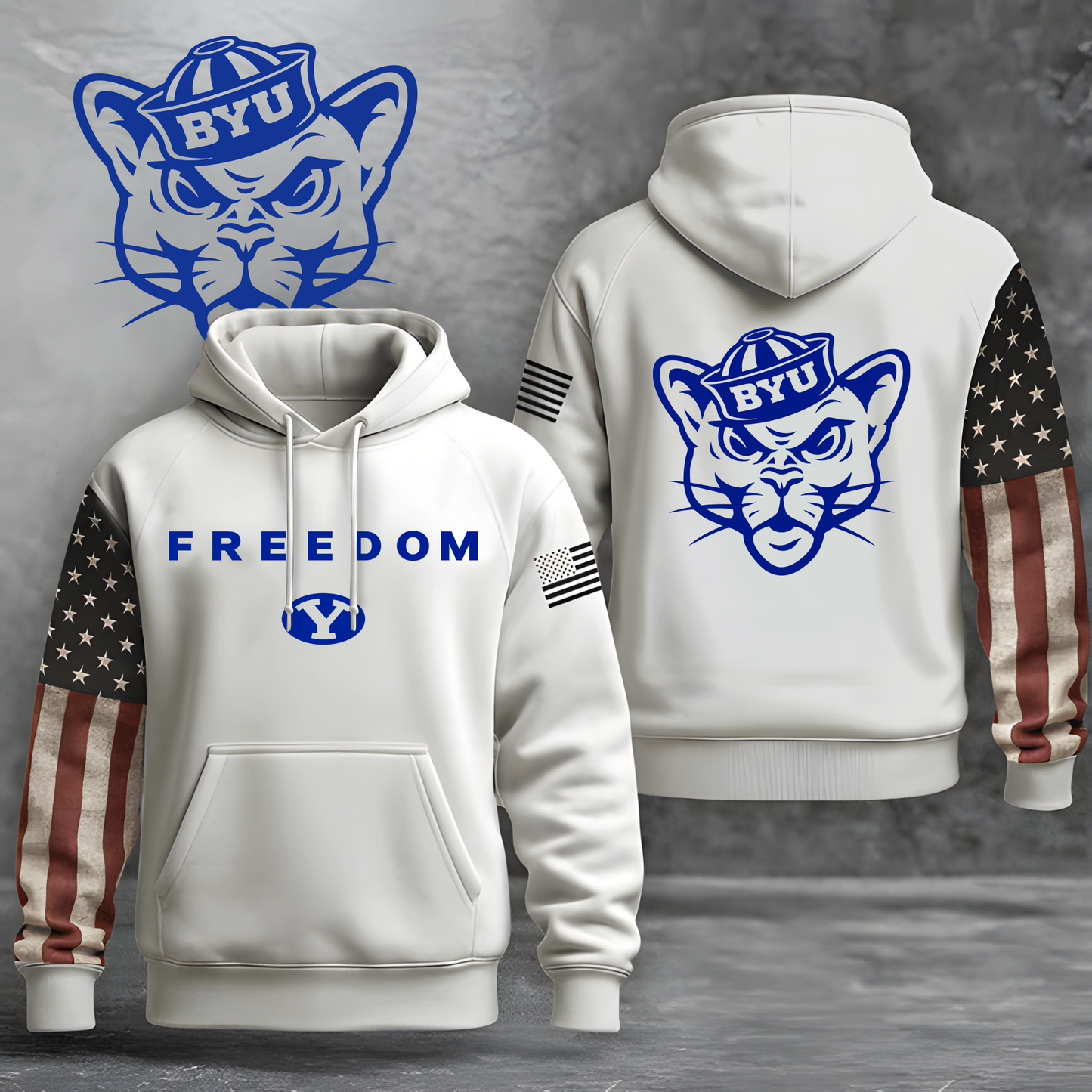 BYU Freedom Military Inspiration Hoodie