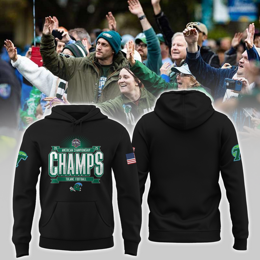 2025 American Football Championship - Tulane Green Wave Hoodie v1