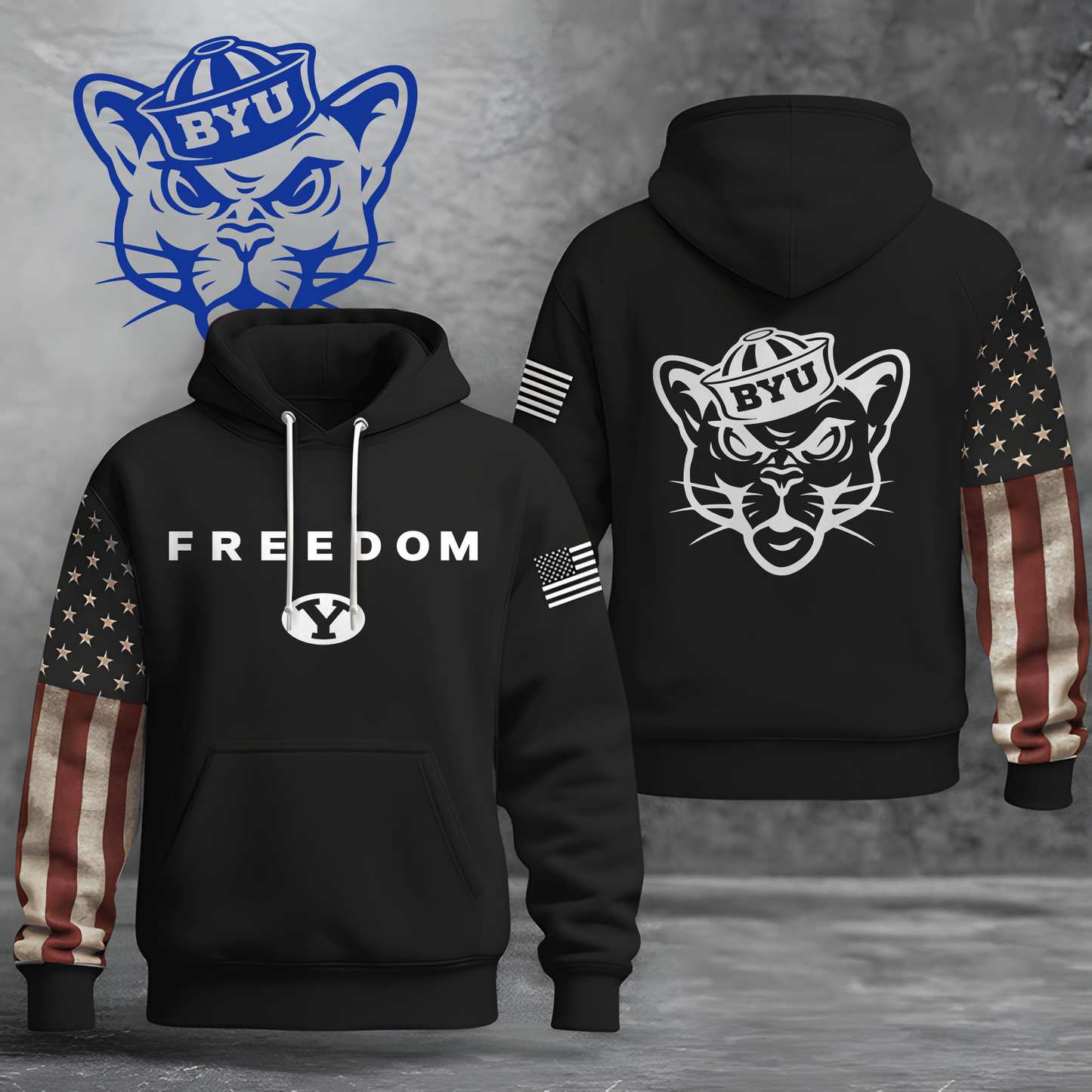 BYU Freedom Military Inspiration Hoodie