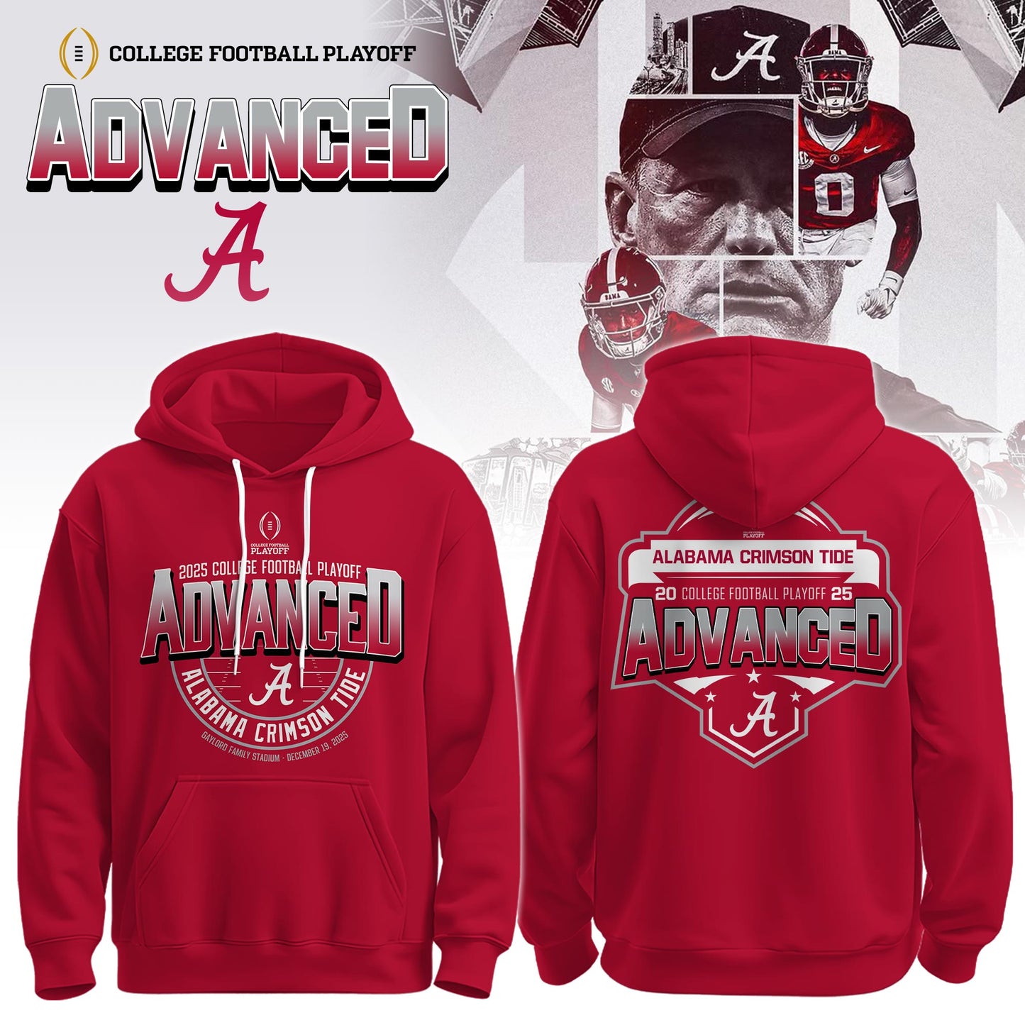 Alabama Crimson Tide 2025 College Football Playoff | Limited Edition Hoodie