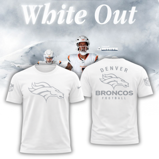 Denver Broncos 2026 "White Out" Limited Edition T-Shirt