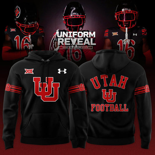 Utah Utes Black Throwbacks Hoodie – Black