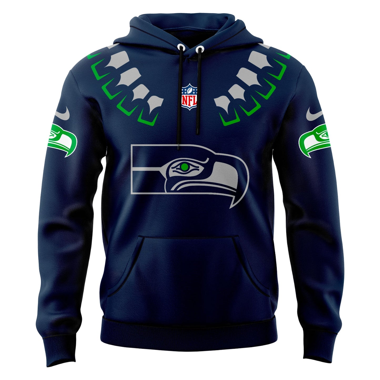 Seattle Seahawks 2025 The Graphic God Hoodie v2