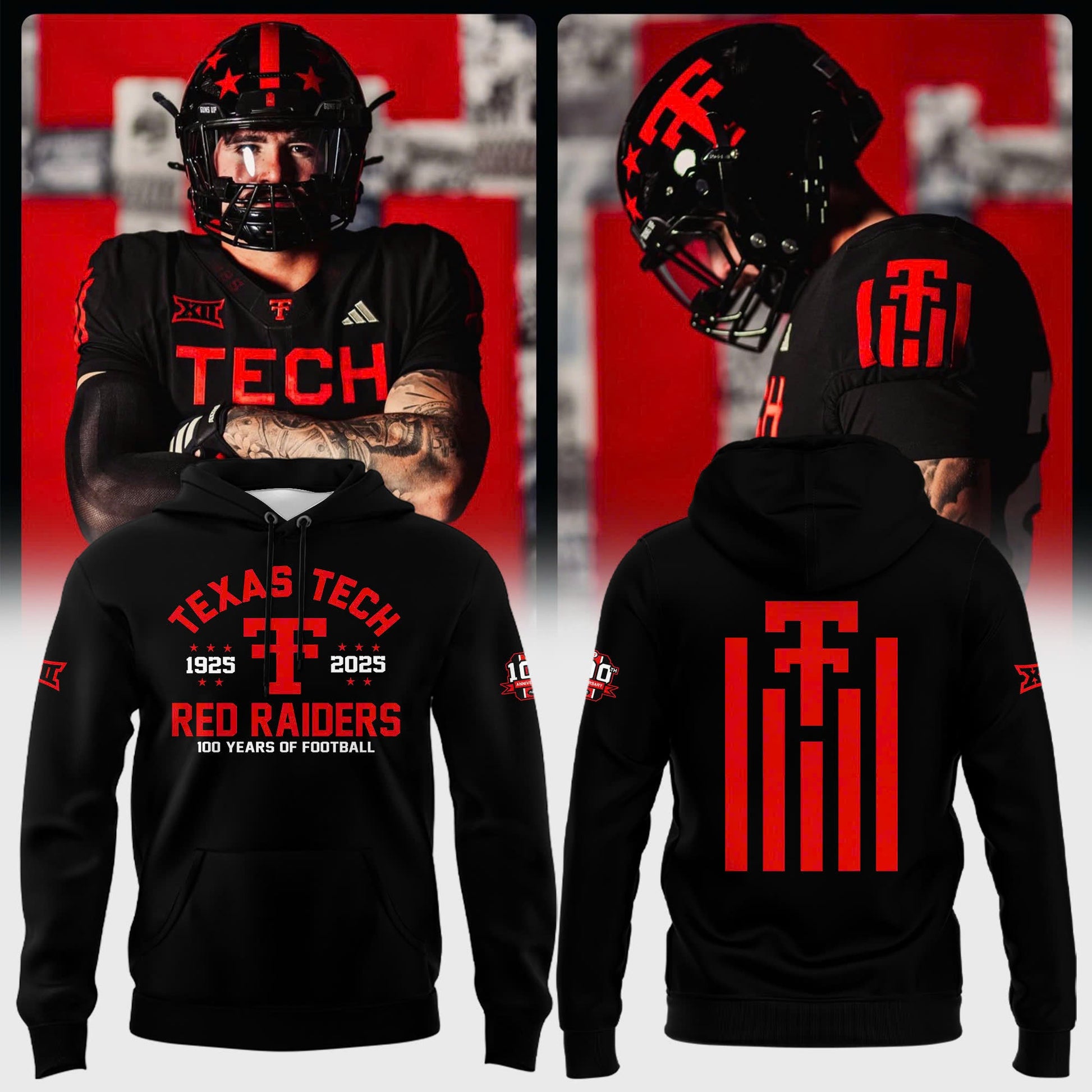 Texas Tech Red Raiders 100th Anniversary Limited Edition Combo Hoodie