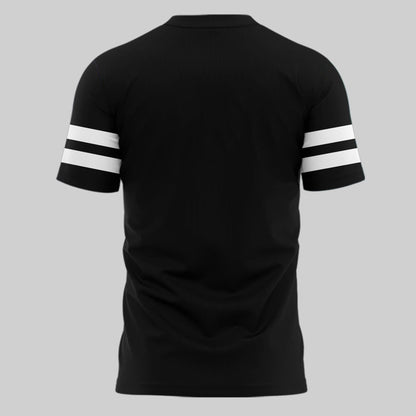Special New Alternate Dark Mode Helmet Logo Tshirt In Black
