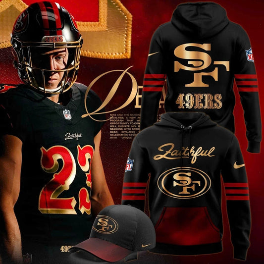 San Francisco 49ers Unveil Rivalry Uniform Hoodie 2025 Black Regular price