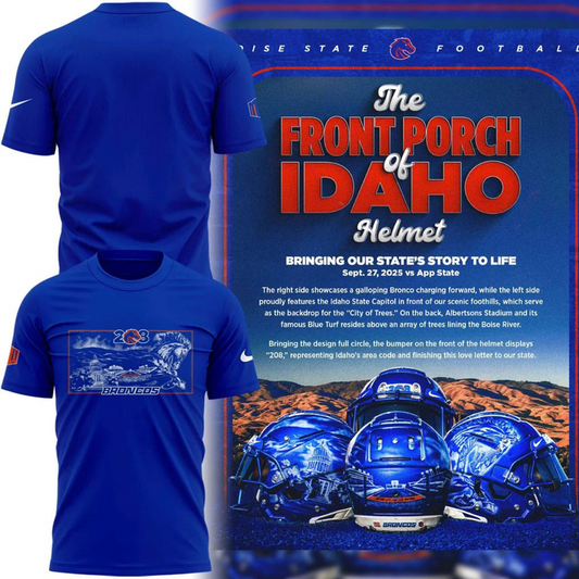 TS4 - "The Blue and the State of Idaho" - Boise State Broncos Football - Special Edition Tshirt 2025
