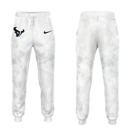 Houston Texans 2025-2026 Icy white Hoodie (Pattern)