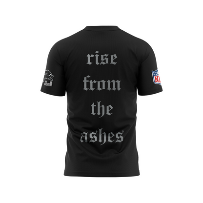 Unisex Aidan Hutchinson Black House of Hutch x Detroit Lions Resurget Cineribus T-shirt