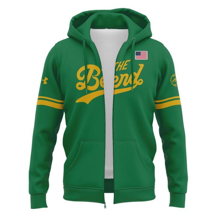 2025 "The Bend" River Pattern Uniform Green Zip Hoodie