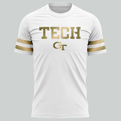 Special New Georgia Tech Football Whites Uniform T-Shirt