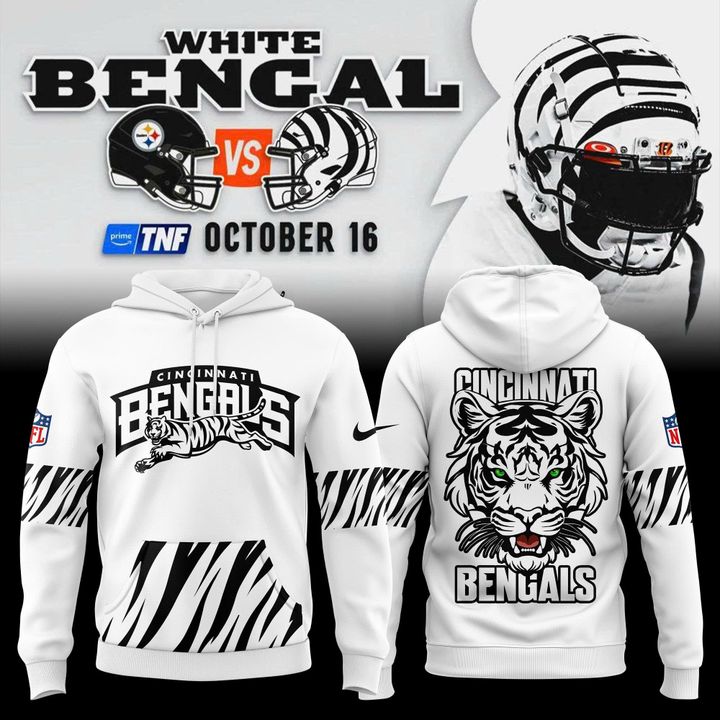 Cincinnati Bengals White Limited Edition Hoodie