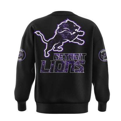 Detroit Lions Domestic Violence Awareness Month Sweashirt