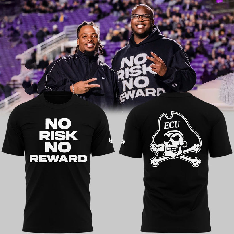 2025 East Carolina Pirates No Risk No Reward Tshirt