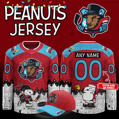 Bloomington Bison Peanuts Night 2025 - 2026 Hockey Jersey