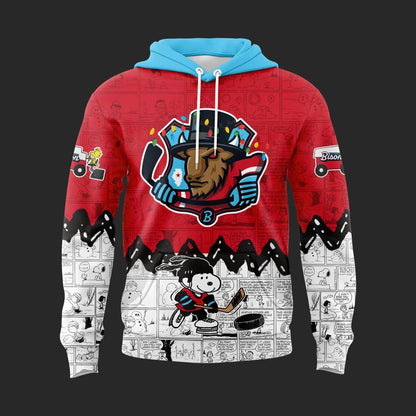 Bloomington Bison Peanuts Night 2025 - 2026 Hoodie
