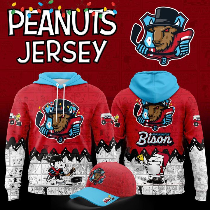 Bloomington Bison Peanuts Night 2025 - 2026 Hoodie