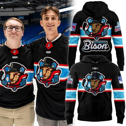 Bloomington Bison New 2025 - 2026 Hoodie-Black