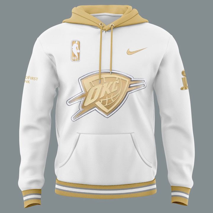 OKC Thunder 2025 Ring Ceremony White Hoodie